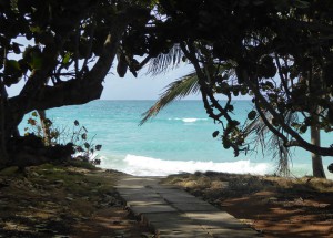 Blick auf den Strand