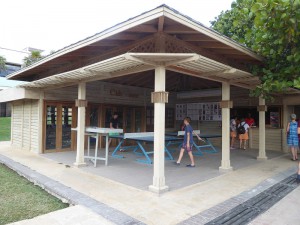 Club Haus mit Handtuchstation
