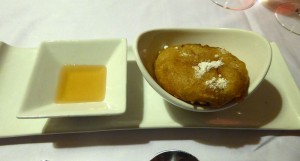 Frittierte Ananas
