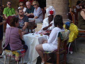 Wahrsagerin am Kathedralenplatz