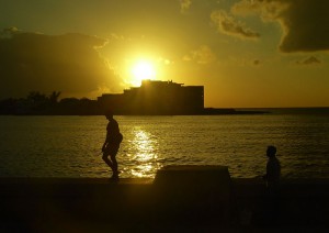 Sonnenuntergang am Malecón