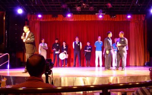Vorstellung der Departments vor der Show