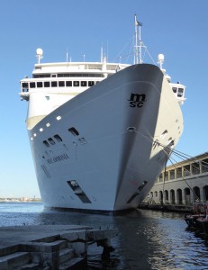 MSC Armonia ohne Bunkerschiff