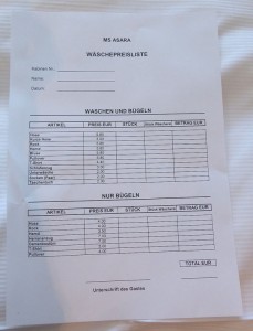 Wäscherei-Service