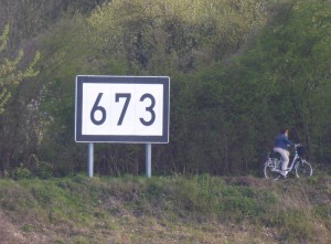 Kilometerschild