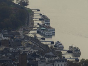 Blick zum Anleger in Rüdesheim