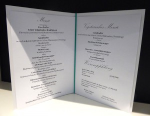 Mittagskarte im Vier Jahreszeiten