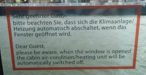 Energiespar-Sensor im Fenster