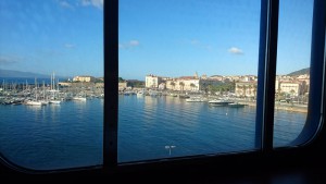 Blick auf den Hafen von Ajaccio