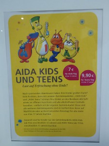Getränkepakete AIDA Kids und AIDA Teens