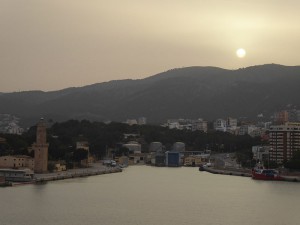 Sonnenuntergang im Dunst