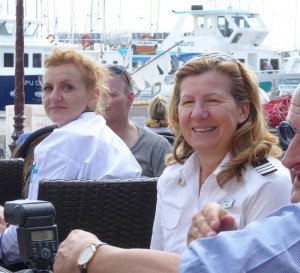 Tereza und Mary bei der Kaffeepause