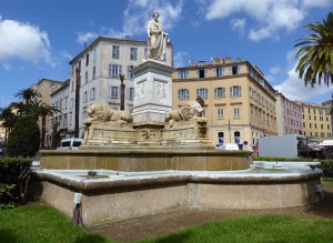 Brunnen an der Place Foch