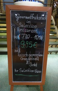 Gourmet Frühstück im Selection Restaurant