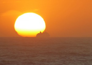 Ship on Fire