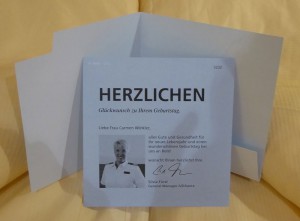 Glückwünschen