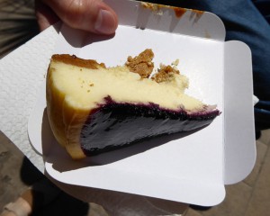 Käsekuchen mit Blaubeertopping