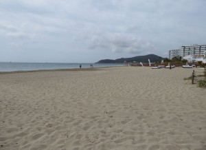 Kurzer Halt am Playa d´en Bossa