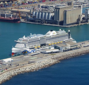 AIDAperla in Barcelona