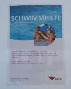 Schwimmhilfen am Pooldeck