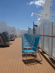 Sonnendeck vorne Deck 17