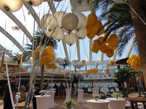 Taufvorbereitungen im Beach Club