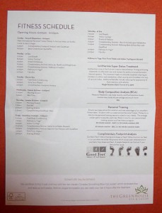 Fitness-Plan Wochenübersicht