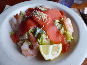 Smoked Salmon & Shrimp Caesar