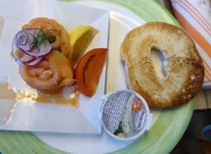 Heute mal ein Lachsbagel