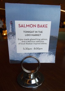 Salmon Bake im Lido Restaurant