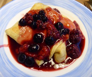 Crepes mit Beeren