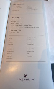 Frühstückskarte Rotterdam Restaurant