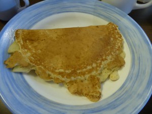 holländischer Pannekoken mit Äpfeln