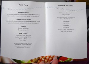 Speisekarte