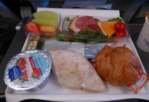 Frühstück vor der Landung