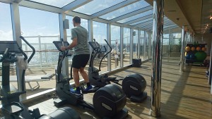 Franz am Crosstrainer
