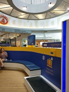 Kofferwaage in der Dolphin Mall
