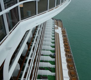 Blick auf den Waterfront Boardwalk