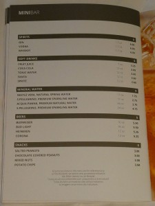 Room Service - Mini Bar