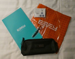 Inhalt der Effy Goodie Bag