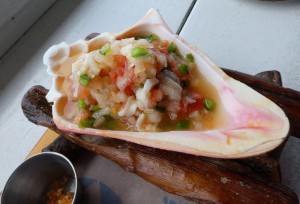 Conch Salad mit Plantains