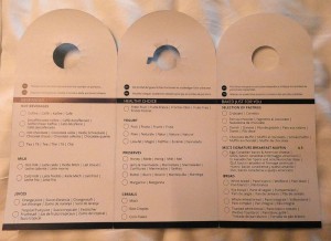 Room Service - Frühstück