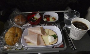 Frühstück vor der Landung