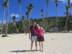 Carmen und Franz am Strand