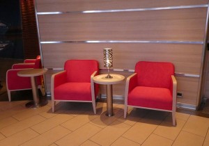 Sitzgelegenheiten im Atrium