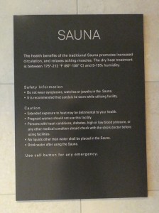 Thermal Suite - Sauna