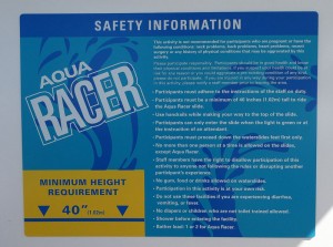 Rutsche Aqua Racer