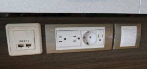 Steckdosen und USB-Anschlüsse