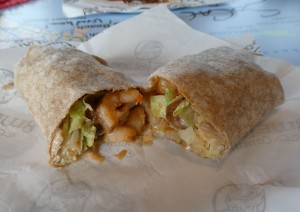 Shrimp Burrito von der Blue Iguana Kitchen