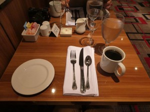 Frühstück im Hauptrestaurant
